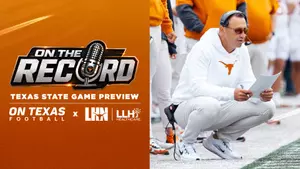 Sept. 3, 2026 | Coach Sark previews Saturday's game against Texas State with On Texas Football's Bobby Burton.