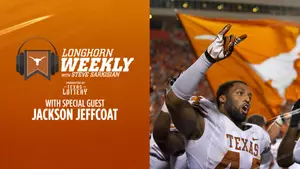 September 18, 2026 | Jackson Jeffcoat, Coach Sarkisian and Craig Way.