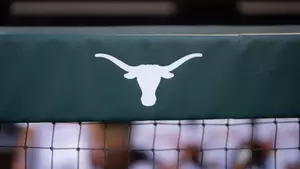 Texas Longhorns Steerhead Logo on Dugout