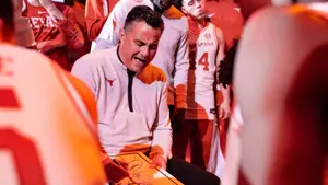 Sean Miller in pre-game huddle