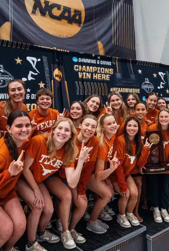 WSD on the podium with the third place trophy