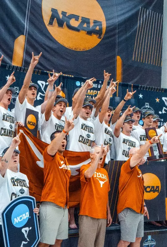Men's Swimming & Diving National Championship Celebration