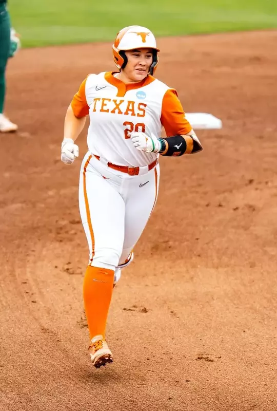 Katie Stewart rounds the bases after a home run vs. Baylor 2026