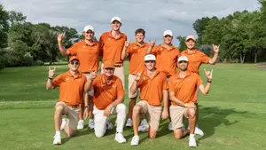 Men's Golf team and staff after NCAA Bryan Regional championship