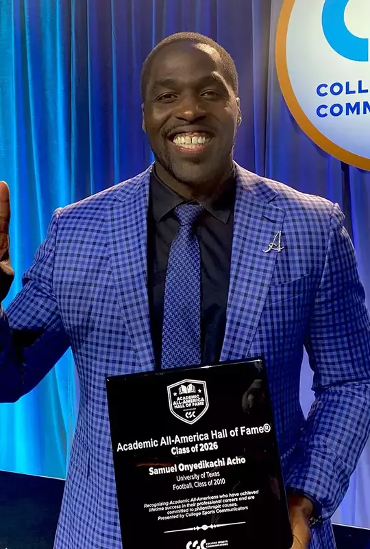Sam Acho CSC Academic All-America Hall of Fame 060826