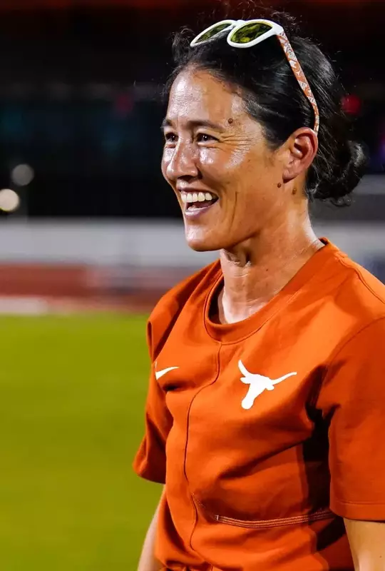 Margueritte Bates Smiling -- 1st Win at Texas