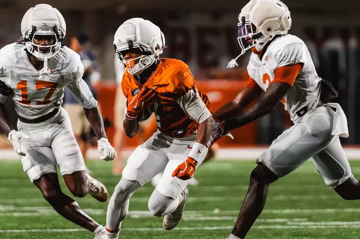 Jermaine Bishop Jr. during 2026 fall camp