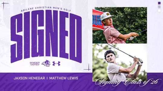 Men's Golf 2026 Signing Class Graphic