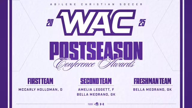 2025 Soccer WAC Postseason Awards Graphic