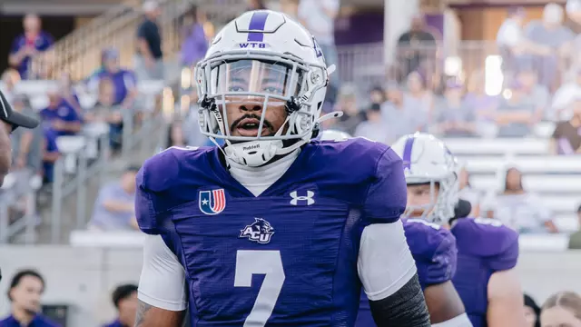 T.J. Marshall warms up before playing Austin Peay on September 20, 2025