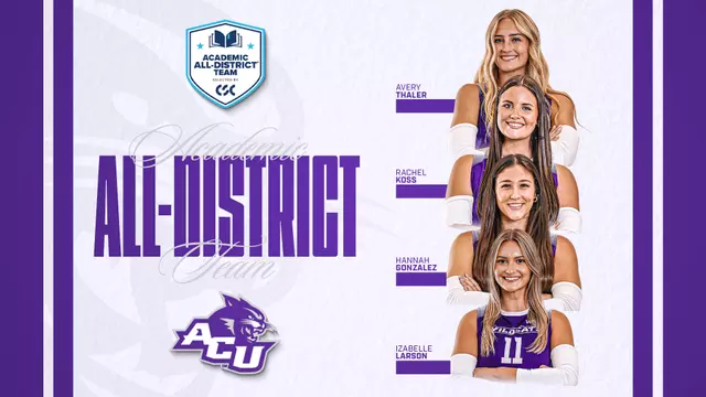 2025 Volleyball CSC Academic All-District Graphic