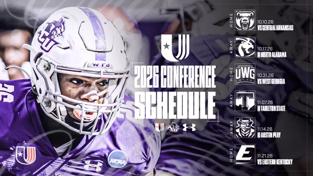UAC 2026 football conference schedule graphic