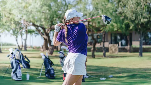 Maddi Kamas swings at an ACU team practice on Oct. 16, 2025.