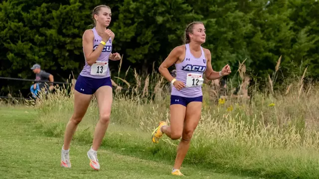 ACU women's cross country runners compete at the Cowboy Jamboree in Stillwater, Okla.