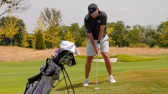 Rex Hargrove prepares to take a swing Halbert National in Granbury, Texas.