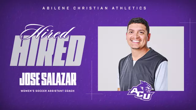 Jose Salazar women's soccer assistant coach hired graphic