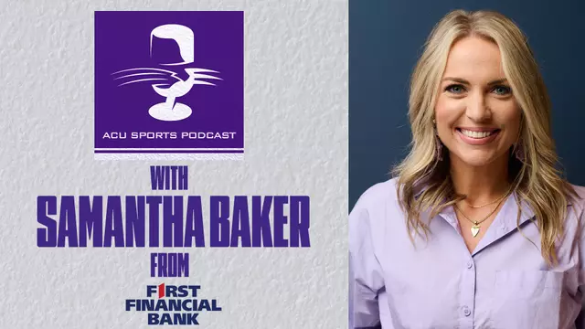 ACU Sports Podcast with Samantha Baker (FFB) graphic