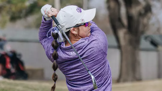 Ryann Honea takes a swing at the West Texas Classic at Abilene Country Club on March 2-3, 2026.