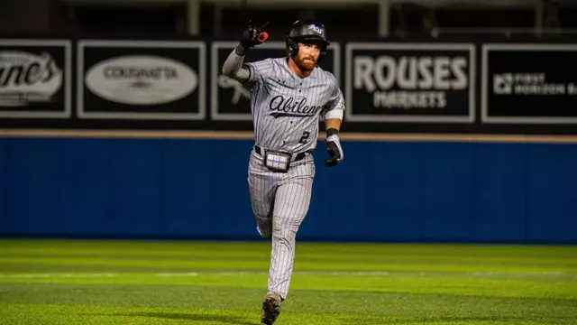 Zandt Payne celebrates after hitting a home run in a Friday-night matchup against McNeese State on March 27, 2026.