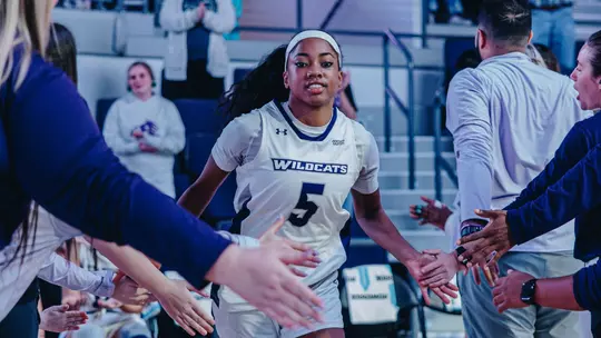 Breanna Davis is introduced before ACU's 112-60 win over McMurry at Moody Coliseum on Dec. 2, 2025.