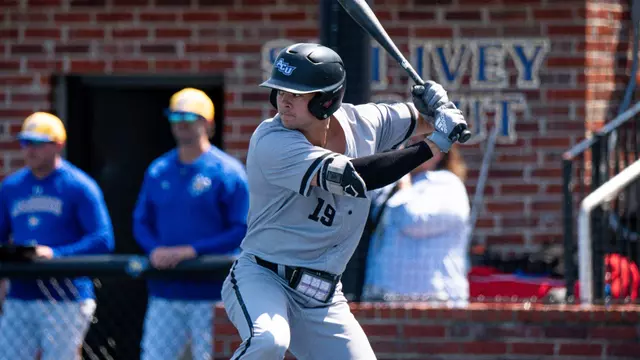 Ryan Jones awaits a pitch in ACU's series with McNeese in Lake Charles, La. on March 27-29, 2026.