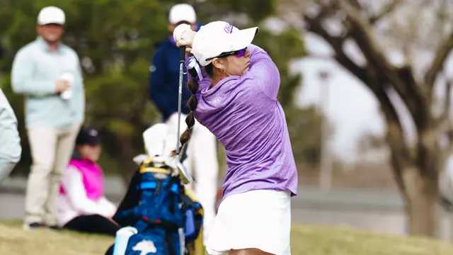 Ryann Honea takes a swing at the West Texas Classic at Abilene Country Club on March 2, 2026.