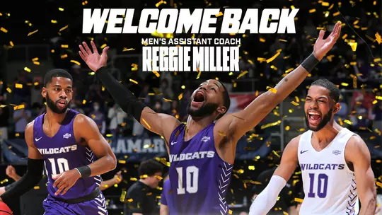 Reggie Miller men's basketball hired graphic