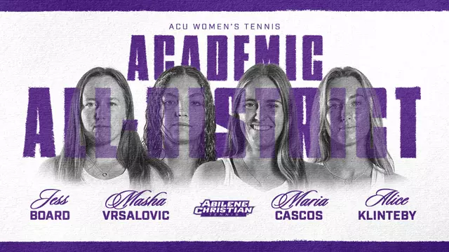 Women's Tennis Academic All-District 2026 graphic