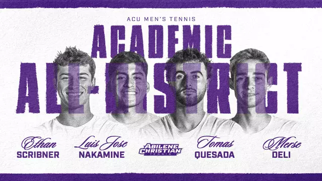 Men's Tennis Academic All-District 2026 graphic