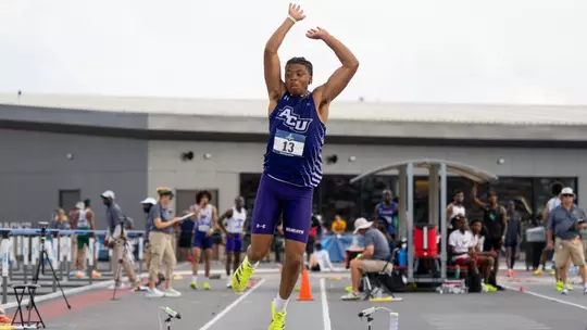 Arthur Jenkins competes in the triple jump at the NCAA West First Round in Fayetteville, Ark. on May 29, 2026