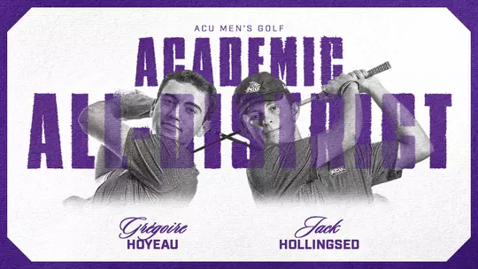 2026 Men's Golf CSC Academic All-District Graphic