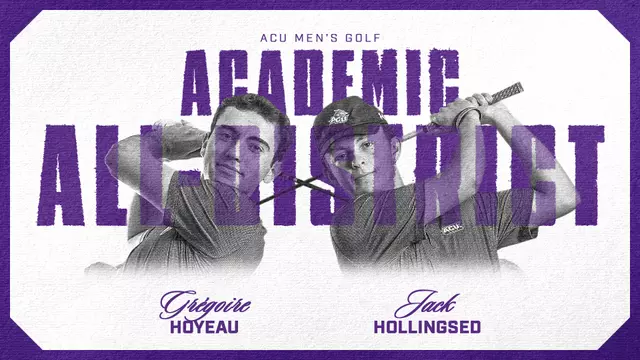 2026 Men's Golf CSC Academic All-District Graphic