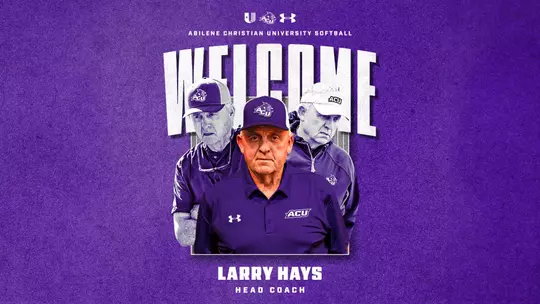 Larry Hays hired as ACU softball coach graphic
