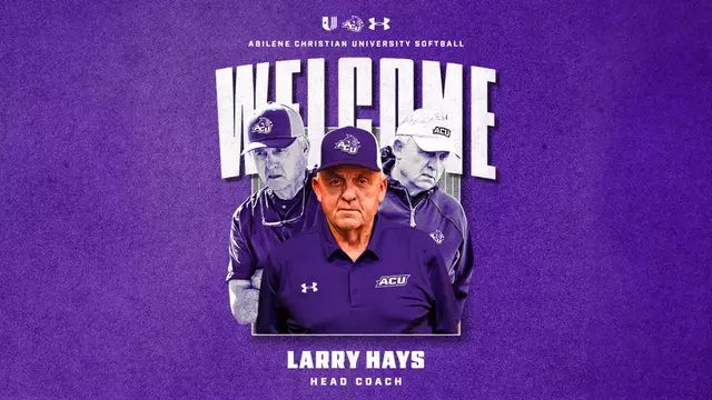 Larry Hays hired as ACU softball coach graphic