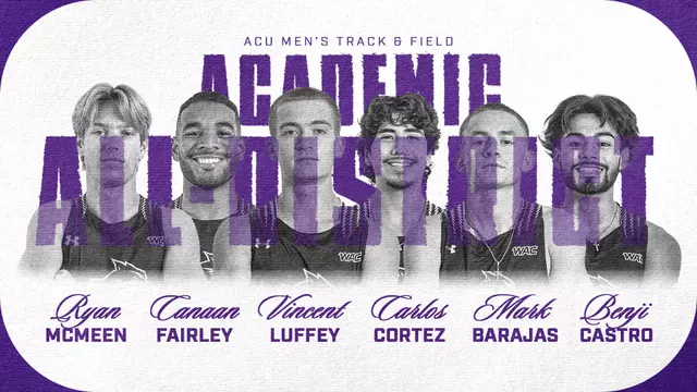 ACU men's track and field 2026 Academic All-District graphic
