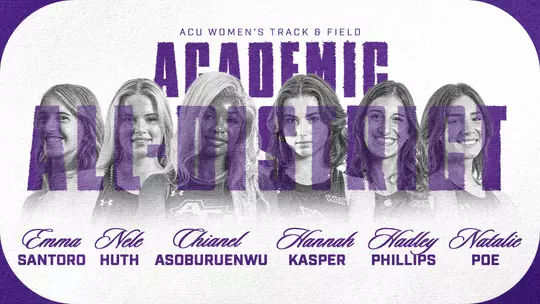 Women's track 2026 Academic All-District graphic
