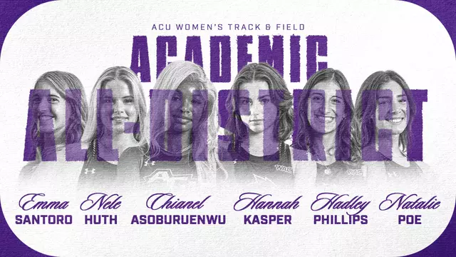 Women's track 2026 Academic All-District graphic