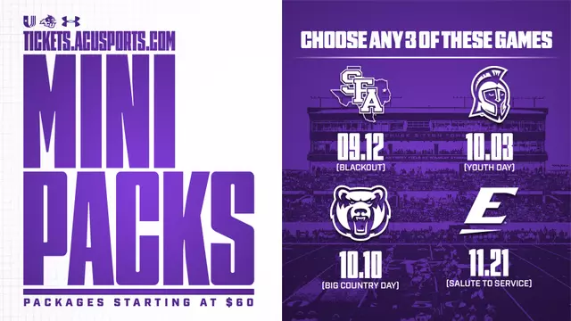ACU football mini packs on sale graphic 2026
