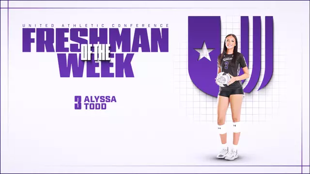 VB Alyssa Todd Freshman of the Week Graphic