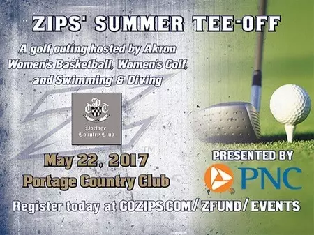 Akron To Host Zips' Summer Tee-Off Golf Outing on May 22, Presented by PNC