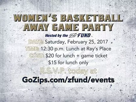 Z-Fund to Host Women’s Basketball Away Game Party in Kent