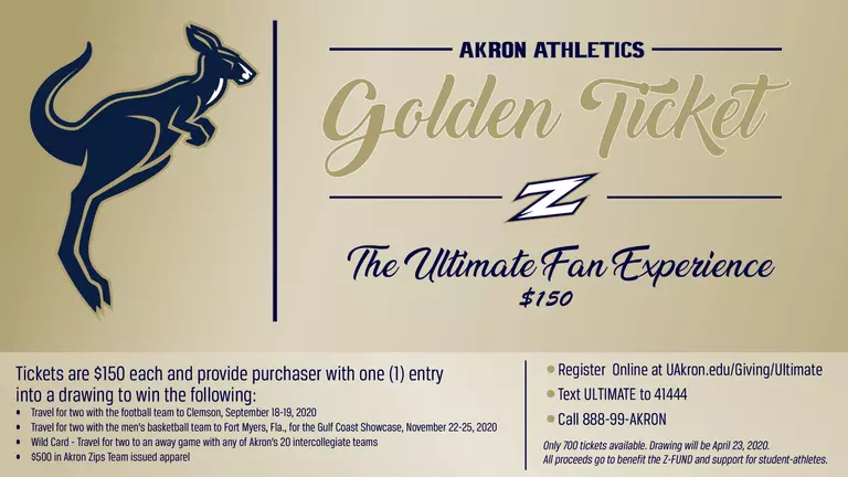 Akron Athletics Launches Golden Ticket Raffle