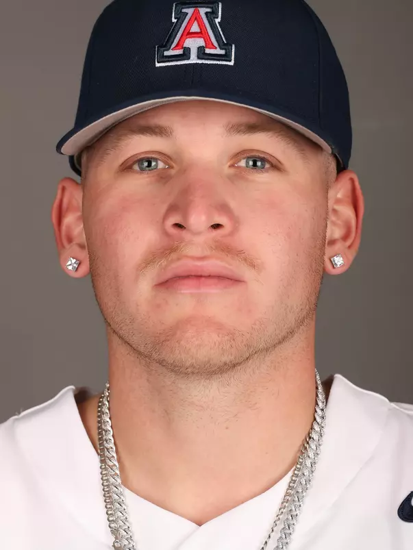 Chris Barraza (46) - TUCSON, ARIZ. -- Baseball Photo Day at McKale Center.
Jan. 17, 2023.
Photo by Rebecca Sasnett / Arizona Athletics