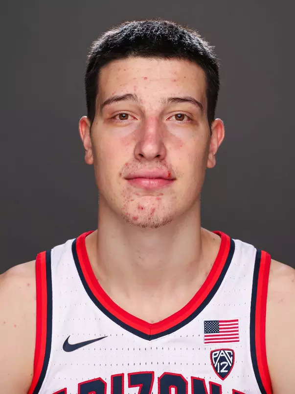 Filip Borovicanin (1) -TUCSON, ARIZ. -- Men’s Basketball Headshots 2023-24
Sept. 20, 2023.
Photo by Marison Bilagody / Arizona Athletics
