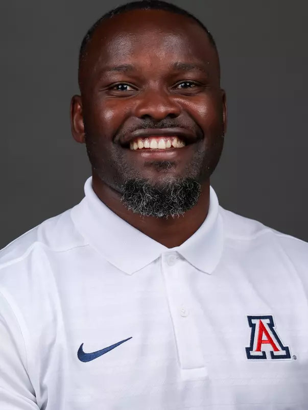 Gabriel Mvumvure, assistant coach (sprints) - TUCSON, ARIZ. — Track and Field coaches headshots at McKale Memorial Center
July 9, 2025.
Photo by Rebecca Sasnett / Arizona Athletics