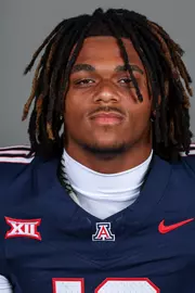 linebacker Myron Robinson (10) - TUCSON, ARIZ. -- Football headshots at Lowell-Stevens Football Facility
July 28, 2026.
Photo by Rebecca Sasnett / Arizona Athletics