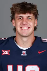 long snapper Drew Nicolson (43) - TUCSON, ARIZ. -- Football headshots at Lowell-Stevens Football Facility
July 28, 2026.
Photo by Rebecca Sasnett / Arizona Athletics