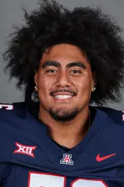 offensive lineman Sione Tohi (56) - TUCSON, ARIZ. -- Football headshots at Lowell-Stevens Football Facility
July 28, 2026.
Photo by Rebecca Sasnett / Arizona Athletics