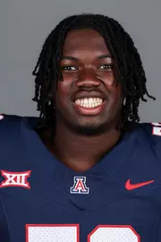 offensive lineman Khalil Sanogo (76) - TUCSON, ARIZ. -- Football headshots at Lowell-Stevens Football Facility
July 28, 2026.
Photo by Rebecca Sasnett / Arizona Athletics