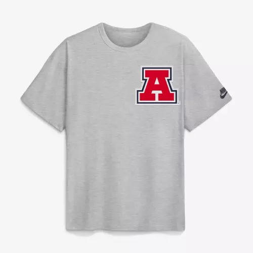 Men's Nike Heather Gray Arizona Wildcats Legacy Logo Max90 T-Shirt promo image
